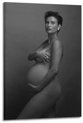 SANWYA Demi Moore Kunstsammlung Kunst Wohnzimmer Schlafzimmer Poster Gemälde Dekorativer Maldruck Leinwand Wand 30 x 45 cm