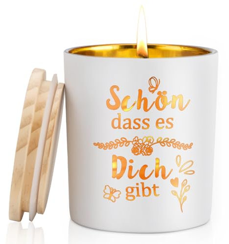 CadeauJoie Geschenke für Frauen, Lavendel Flammenduftkerze Muttertagsgeschenk für Mama, Geburtstagsgeschenk für Frauen, Geschenk für Freundin Mama Oma Geburtstag Muttertag Ostern Hochzeitstag