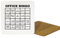 Second Ave Sous-verre humoristique en MDF avec inscription « Secret Santa Office Bingo » pour collègues Blanc