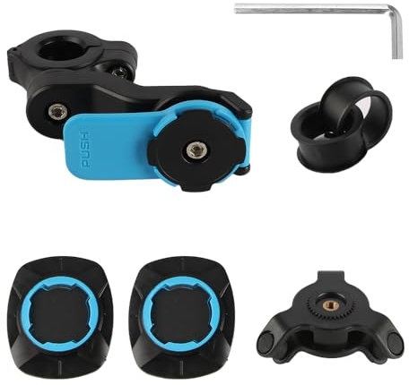 Ieron Support pour Moto Support Universel pour Smartphone avec Amortisseur de Vibrations pour Guidon de vélo Moto Trottinette Quad Scooter
