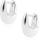 Silber 925 Creolen Ohrringe Kleine Damen, ASH'S CHOICE Silber 925 Ohrringe Oval Creolen Klobig Dick Leicht Breite Chunky Ohrringe Silber 925 Knorpel Huggie Kreolen Mini Kleine Creolen Damen Frauen