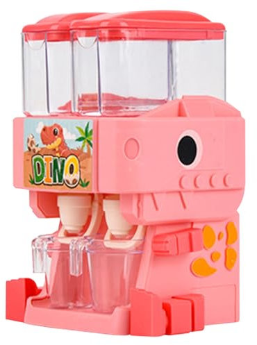 KYEQATY Kids Dinosaur Shape Mini Water Dispenser with Cups, Rotary Dual Water Tank, Sturdy ABS Material, Cute Design