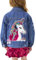 Miipat Mädchen Jacken Mode Langarm Knopfleiste Kinder Pailletten Jeansjack Kleinkind Mädchen Patch Jeansmantel Lässig Jacke Tops 110 4-5 Jahre