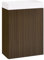 SoBuy Mueble Bajo Lavabo 40 cm Mueble de Baño con Lavabo Suspendido Estrecho para Baño Pequeño Armario Auxiliar con Almacenaje Compacto 40x22x56cm BZR196-BR