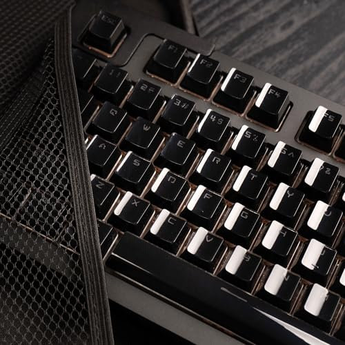 mintcaps Keycaps, Crystal Jelly Black Keycaps Shine Through Translucent Custom Keyboard Keycap Set 134Keys, OEM Profile Cute Key caps for 60%/65%/75%/80%/95%/100% Cherry Gateron MX Mechanical