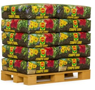 CompoSana Terriccio Universale di qualità, Per piante d'appartamento, balcone e giardino, 6 Sacchi x 80 L (Totale 480 LT)