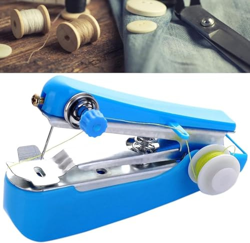 Handnähmaschine, Mini Kanalisationsmaschine, Tragbare Manuelle Nähmaschine, Handstichmaschine für DIY Handwerk