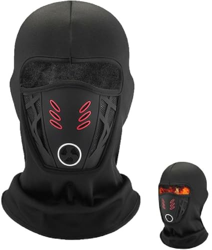 GUSHE Winddichte Winter-Vollgesichtsmaske, Winter Sturmhaube Balaclava Skimaske, Atmungsaktiv, Winddicht und Warm Balaclava Sturmhaube für Skifahren, Motorradfahren und Laufen für Herren & Damen