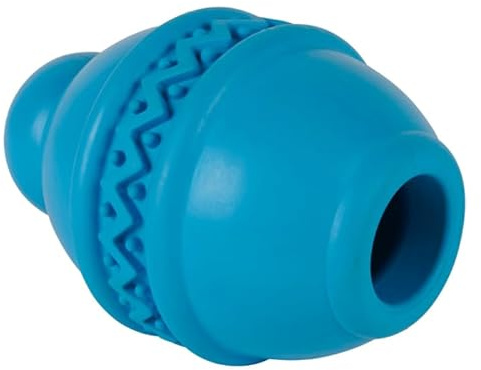 Edco Eindhoven B.V. Maxxpro Hundespielzeug mit Leckerli - Futterball für Hunde als Leckerli-Spender Hund - Intelligenzspielzeug Hund und Snackball Hund - 15 x Ø 9,6 cm - Blau