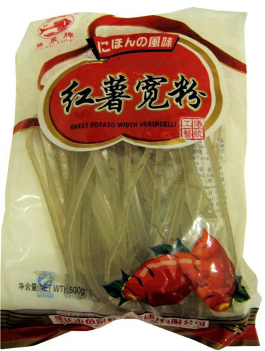 Fish Well - Breite Glasnudeln aus Süßkartoffeln - 500g