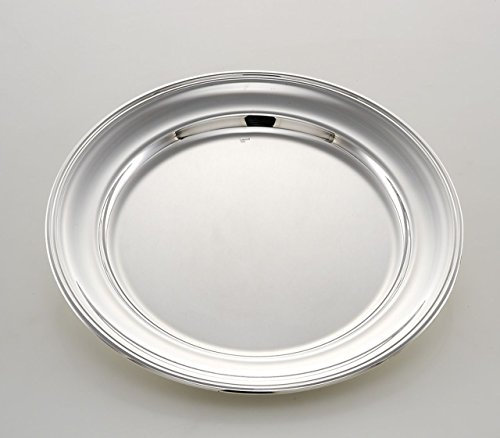 SWEET HOME Piatto Tondo Portata Stile Inglese Argentato Argento Sheffield cod.5011730 cm diam.30 by Varotto & Co.