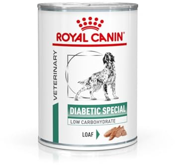 ROYAL CANIN Veterinary Diabetic Special Low Carbohydrate Canine Mousse | 12 x 410 g | Nassfutter für ausgewachsene Hunde | Regulierung des Blutzuckerspiegels | Hoher Proteingehalt