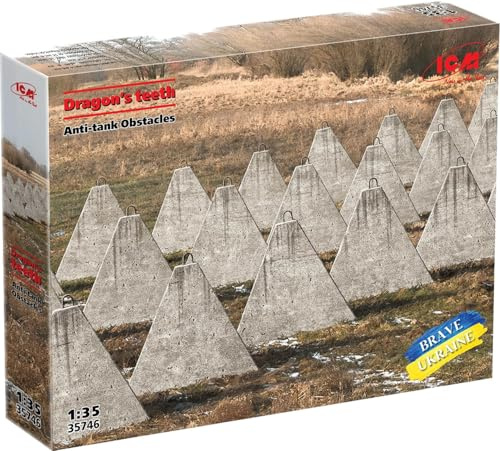ICM 35746 - 1:35 Dragon's teeth', Anti-tank Obstacles (100% new molds) - Neu
