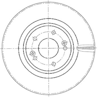 Borg & Beck BBD6112S Brake Disc Single To Fit Kia Sorento 2 2 CRDi 11/14-