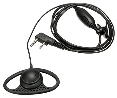 MASUNN D Form Kopfhörer Ohrhörer Headset Mic Für Kenwood Walkie Talkie Hand-Held Radio