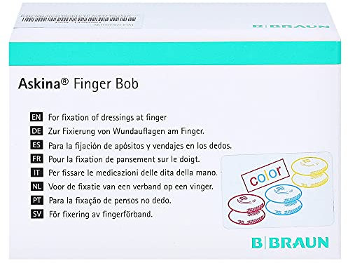 Askina Finger Bob farbig I Fingerfixierverband mit dem pfiffigen Dreh I 50 Stück