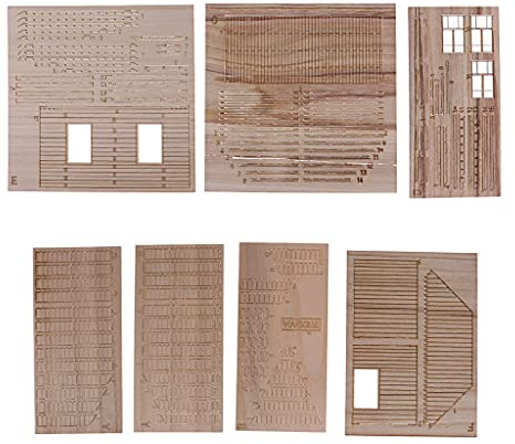 Sharplace 1/35 Hölzernes Europäischen Modell, Ruiniert Militärszenen Gebäudemodell