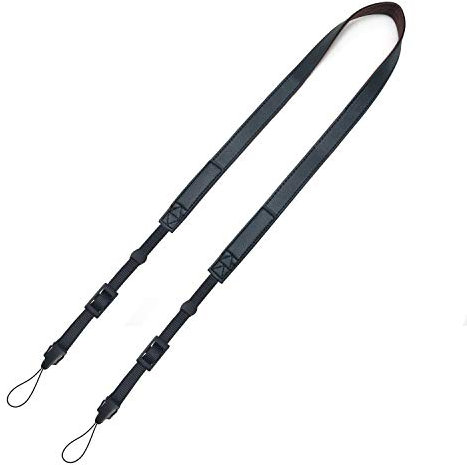 CHMETE Camera Neck Strap Leather Black