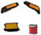 Promo Set mit 3 Luftfiltern + Ölfilter Yamaha Majesty 400 von 2004 bis 2012