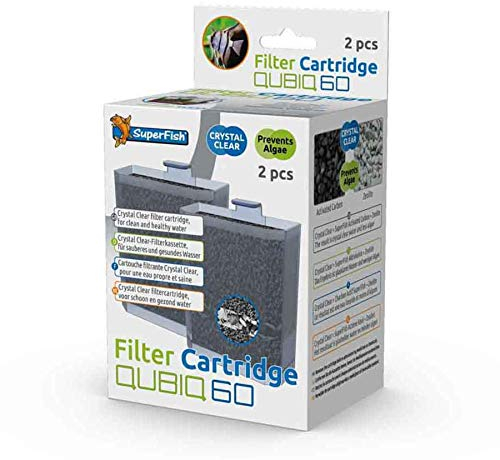 Superfish Qubiq 60 Lot de 2 Cartouches filtrantes de Rechange