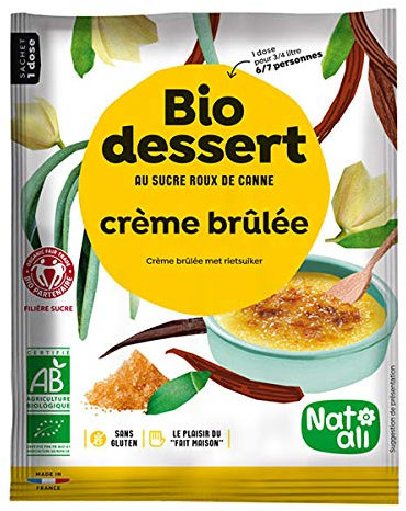 Natali - Préparation Bio Dessert Crème Brûlée 750Ml 80G - Vendu par unité