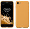 kwmobile Handyhülle für iPhone SE 2022 Hülle/iPhone SE 2020 / iPhone 8 / iPhone 7, für iPhone SE Hülle - Schutzhülle für kabelloses Laden - Case in Marigold