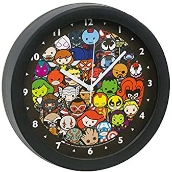 1 PC Marvel Avengers Kawaii Wall Clock Frame 9.5 inches Wall Clock Office Home Wall Decor- Color May Vary
