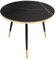 Riess Ambiente Retro Couchtisch Paris 60cm anthrazit Kristallglas mit Marmor-Dekor Beistelltisch Wohnzimmertisch Tisch