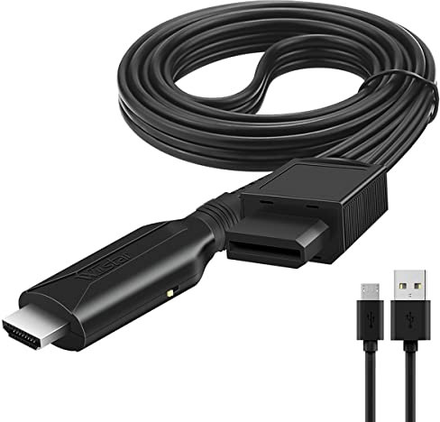 Convertisseur de câble Wii vers HDMI 1 m, 1080p/720p Wii HDMI Sortie vidéo audio Wii HDMI Convertisseur prend en charge tous les modes d'affichage Wii, NTSC. Compatible avec Wii, Wii U, HDTV