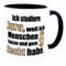 Ich studiere Jura, weil ich Menschen hasse und gern Recht habe Tasse mit Spruch für Studenten Studierende Studentin Juristen Anwalt Anwältin Geschenk Geschenkidee lustig Studium Jurastudenten Zubehör