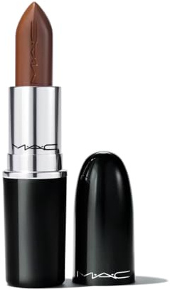 MAC Lustreglass Lipstick - 553 I Deserve This (Deep Warm Brown) .1 Oz / 3g