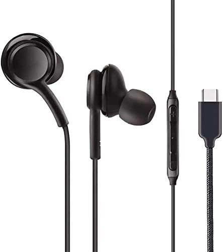 KP TECHNOLOGY Earphones For Honor Pad 10 / Pad X9a / Pad V9 / X8a / 9 / X9 / 8 / X8 / Honor MagicPad 2, In-Ear Headphones Earbuds with USB Type C, High Definition Sound (BLACK)