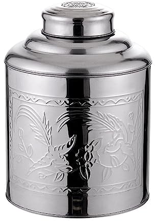 PRETYZOOM Metall Teedose Keksdosen Retro Vorratsdose Kleine Metalldose Leere Blechdosen mit Deckel Vintage Gebäckdosen Runde Blech Dosen Plätzchendosen Blumen Tee Süßigkeiten Behälter