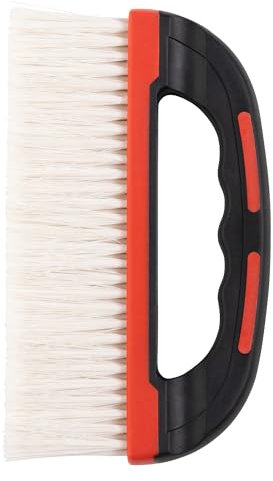 Jazooli 9 Wallpaper Smoothing Brush with Ergonomic Comfort Grip - Ideal for Large Area Wall Paper Hanging, Anaglypta, Vinyl, Lining Paper - Lightweight, Easy Clean Bristles, Red