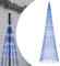 vidaXL Albero di Natale a LED su Pennone 1534 LED Blu 500 cm