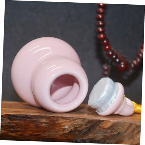 HOOTNEE Creme Reisebehälter Pompons für Schlittschuhe Puppenhaus-Obstbaum Behälter für Lebensmittel Flaschen zuckerdose Keramikglas Teeglas Mini duftender Tee Teedose reisen Rosa