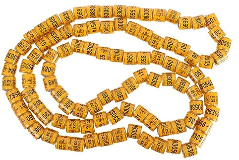 BESPORTBLE 100stücke Pigeon Foot Bands Identifikationsringe Für Vögel Leichte Und Komfortable Fußringe Für Tauben Papageien Und Kleine Nutztiere