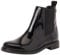 Tommy Hilfiger Donna Stivaletti Chelsea Abrasivato Leather Lucidi, Nero (Black), 36
