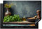 KitchenYeah© Herdabdeckplatte Einteilig Ceranfeld Abdeckplatte für Induktionsschutz Ceranfeldabdeckung Vinyl Herdabdeckplatten Küche - Blätter - Regal - Beton - 77x51 cm