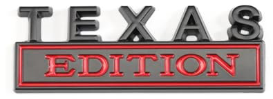 Aqxyju 3D Texas Edition Emblem-Abzeichen Aufkleber Fronthaubengrill Kompatibel mit Grand Cherokee Liberty Patriot Renegade RS200 F150 Personalisierte Auto Aufkleber(Texas Sticker)