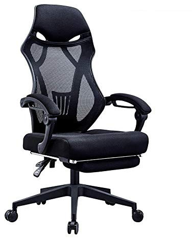 CRBUDY Silla de Trabajo para el hogar, Muebles, Silla de Oficina, Silla para Juegos con Respaldo Alto, reclinable, Asiento para computadora, sillón de Oficina para Jugadores con reposapié