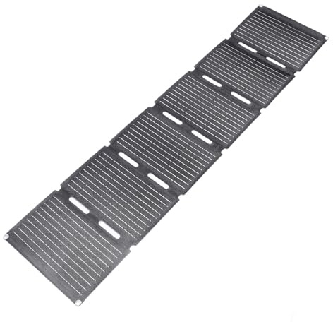 Panneau Solaire Portable 120 W, Silicium Monocristallin, Deux Ports USB, Chargeur Solaire Pliable Léger pour Extérieur, Camping, Camping-Car, Urgence