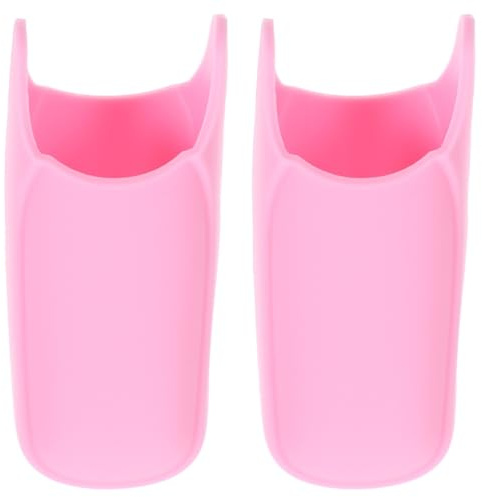 FRCOLOR 2pcs Silicone Hair Iron Cover Flat Iron Cover Hair Curler Holder Straightener Handle