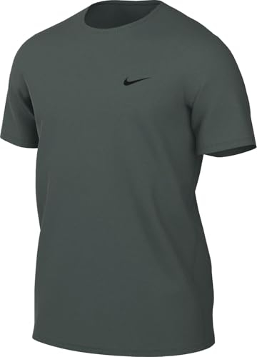 Nike Herren Df Uv Hyverse Ss T-Shirt, Vintage Green/Black, L