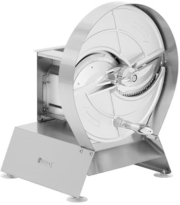Manueller Gemüseschneider und Aufschnittmaschine aus Edelstahl 215 mm / 1-15 mm Allesschneider Gemüseschneidemaschine Fleischschneidemaschine Gastro-Aufschnittmaschine