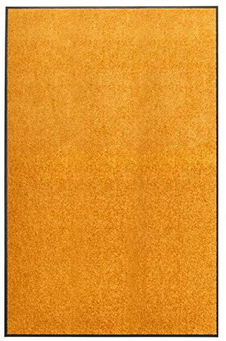 ShGaxin Fußmatte Waschbar Orange 120x180 cm, Schmutzfangmatte, Fußabtreter, Schuhmatte, Türmatte, Türvorleger, Aussenbereich, Eingangsteppich - 323456