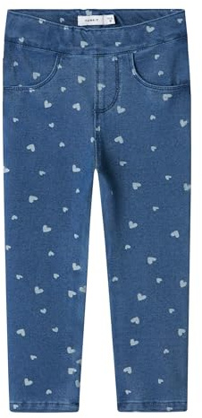 Name IT Mädchen Nmfsalli Slim DNM Legging 2352-Vb Noos, Medium Blue Denim, 98 EU