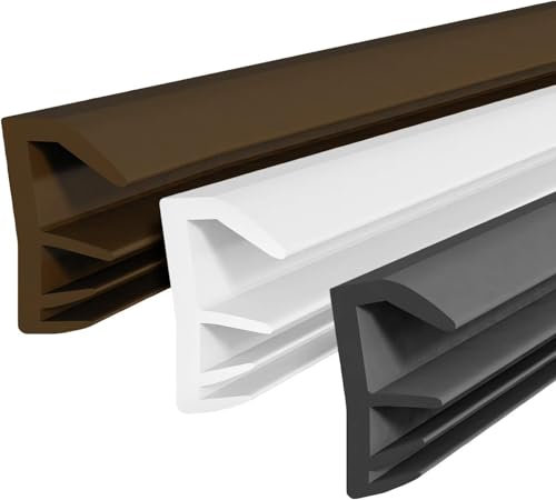 Fensterdichtung - 4mm Nutbreite / 12mm Falz aus TPE hochwertige Gummidichtung Holzfensterdichtung Fenster gegen Zugluft Lärm (Weiß, 10 Meter)