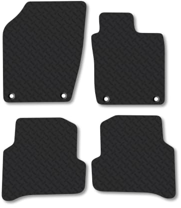 Skoda Fabia (2014-2021) 5mm Rubber Car Mats | Heavy Duty Rubber Tailored Fit Floor Mats Full Coverage Durable Waterproof Accessories Easy Clean Anti Slip Made in the UK
