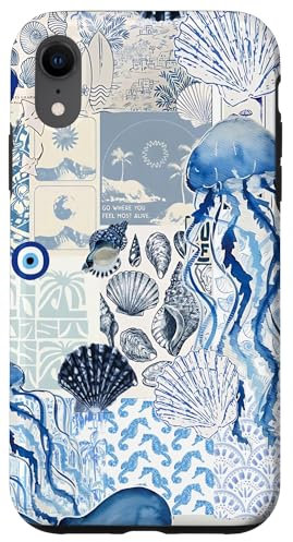 Coastal Granddaughter Aesthetic Preppy Seashell Ocean Case for iPhone XR